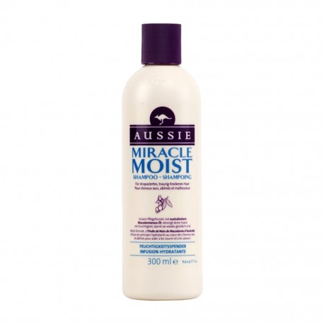 AUSSIE Shampooing Miracle Moist 250ml (lot de 2)