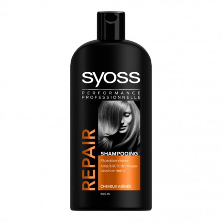 SYOSS Repair Shampooing Cheveux Abîmés 500ml (lot de 4)