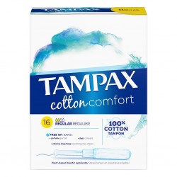 TAMPAX Cotton Comfort Tampon Regular x16 (lot de 4)