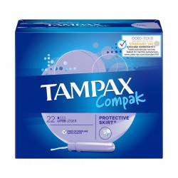 TAMPAX Compak Tampon Lites Protective Skirt x22 (lot de 4)