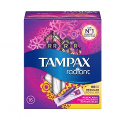 TAMPAX Radiant Tampon Regular x16 (lot de 4)