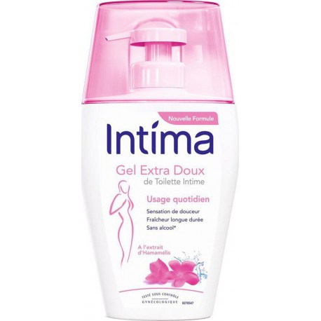 Intima Gel Exra Doux de Toilette Intime Usage Quotidien à l’Extrait d’Hamamélis 200ml (lot de 4)