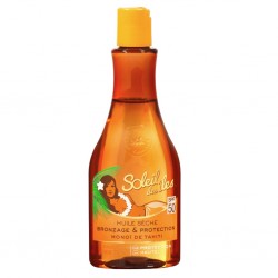 Soleil Des Îles Huile Sèche Bronzage & Protection SPF 50 Monoï de Tahiti Parfum des Îles 150ml (lot de 2)