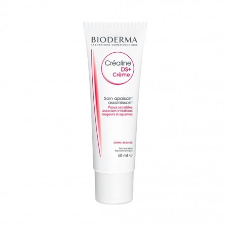 BIODERMA Créaline DS + Crème Soin Apaisant Assainissant Peaux Sensibles 40ml (lot de 2)