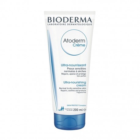 BIODERMA Atoderm Crème Ultra Nourissant Peaux Sensibles Normales à Sèches 200ml (lot de 2)