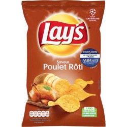Lay's Chips Saveur Poulet Rôti 130g (lot de 10)