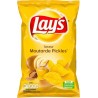 Lay's Chips Saveur Moutarde Pickles 130g (lot de 10)