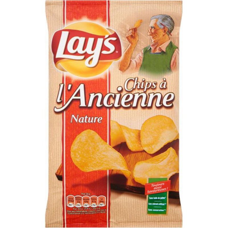 Lay's Chips Nature 150 g - Lot de 10 : : Epicerie