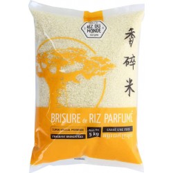 Riz du Monde Brisure de Riz Parfumé Cassé Une Fois 5Kg