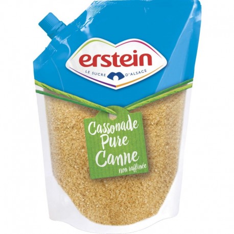 Erstein Cassonade Pure Canne Non Raffiné 750g (lot de 6)