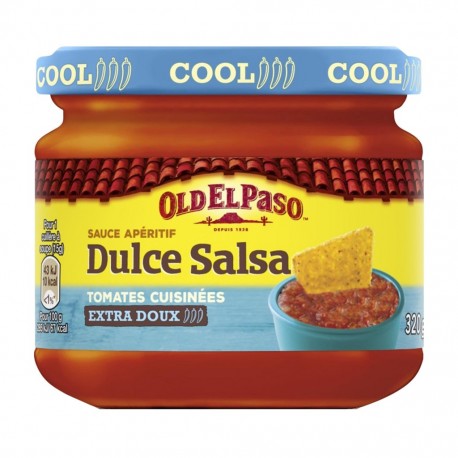 Old El Paso Sauce Apéritif Dulce Salsa Tomates Cuisinées Extra Doux 320g (lot de 4)