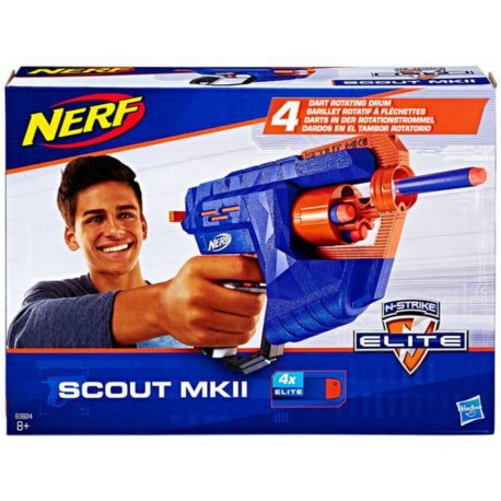 Nerf - Scout MKII Barillet Rotatif à Fléchettes 748905