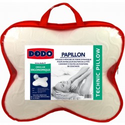DODO Oreiller ergonomique polyester DODO PAPILLON 40x50cm (lot de 2)