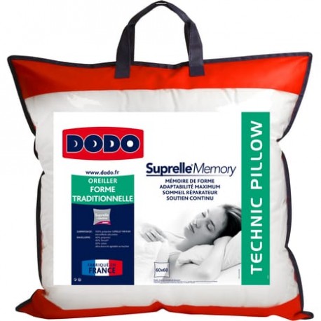 DODO Oreiller DODO SUPRELLE MEMORY 450g 50x70cm (lot de 2)