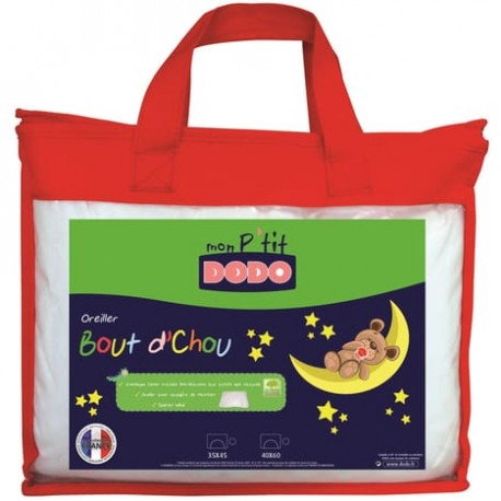 DODO Oreiller bébé anti-acariens DODO BOUT'CHOU 35x45cm (lot de 2)