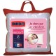 DODO Oreiller DODO moelleux JE DORS SUR LE VENTRE 60x60cm (lot de 2)