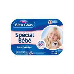 Bleucalin Oreiller bébé lavable à 95° A BOUILLIR 40x60cm (lot de 2)