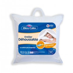 Bleucalin Oreiller déhoussable 60x60cm (lot de 2)