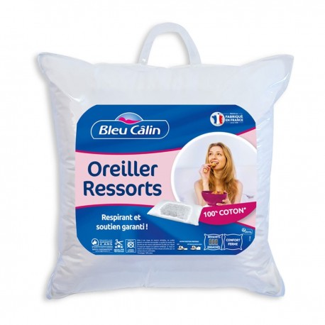 Bleucalin Oreiller à Ressorts 60x60cm (lot de 2)