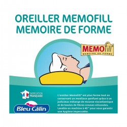 Bleucalin Oreiller à mémoire de forme MEMOFILL 60x60cm (lot de 2)