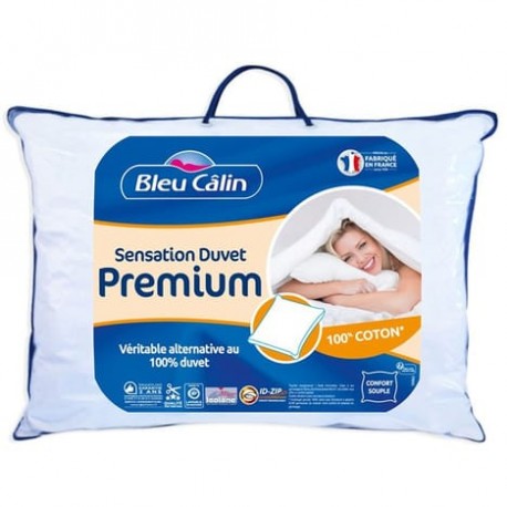 Bleucalin Oreiller Sensation Duvet Premium 65x65cm (lot de 2)