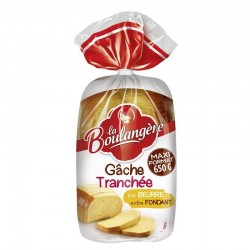 La Boulangère Gâche Tranchée Pur Beurre 650g (lot de 3)