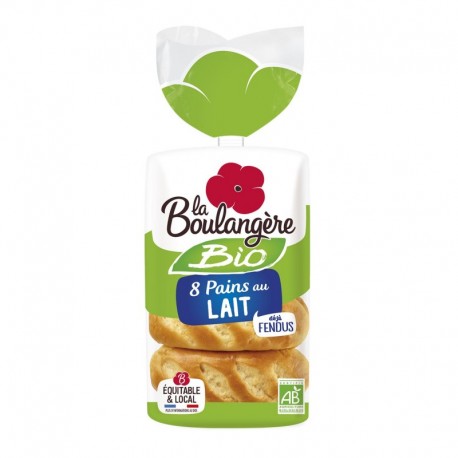 La Boulangère Bio 8 Pains au Lait 280g (lot de 6)