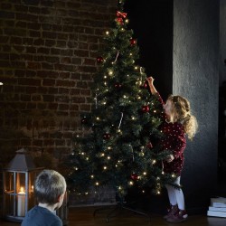 Alice's Garden Sapin de Noël artificiel avec guirlande lumineuse et pied inclus 180cm