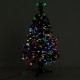 Homcom Sapin de Noël artificiel lumineux LED multicolore 90cm