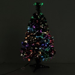 Homcom Sapin de Noël artificiel lumineux LED multicolore 90cm
