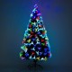 Homcom Sapin de Noël artificiel lumineux LED multicolore 150cm