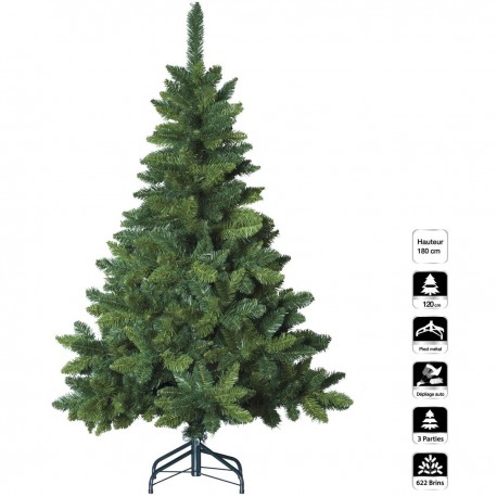 Roi Des Pins Sapin de Noël artificiel Blooming Vert 180cm