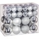 Féerie Christmas Kit de décoration pour Sapin de Noël Argent 52 pièces