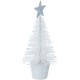 Féerie Christmas Sapin de Noël Pailletés - Blanc - 14cm