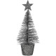 Féerie Christmas Sapin de Noël Pailletés - Argent - 14cm (lot de 15)