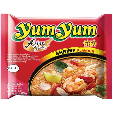 YumYum Soupe Nouilles Crevettes Shrimp 60g x 30 (carton de 30)