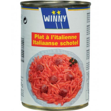 Winny Plat à l’Italienne 425g (lot de 12)