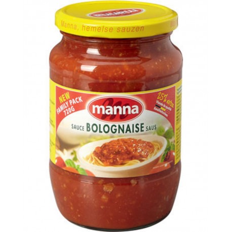 Manna Bolognese Sauce 720g (lot de 6)