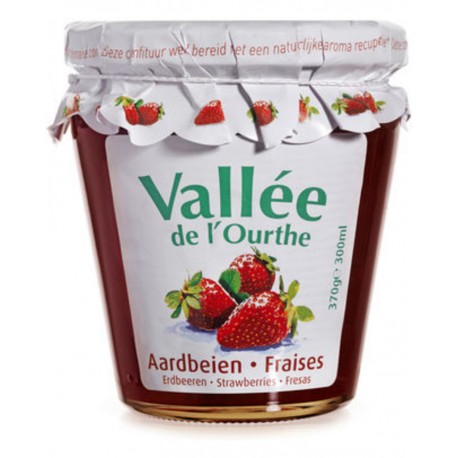 Vallée de l’Ourthe Confiture Fraises 370g (lot de 8)