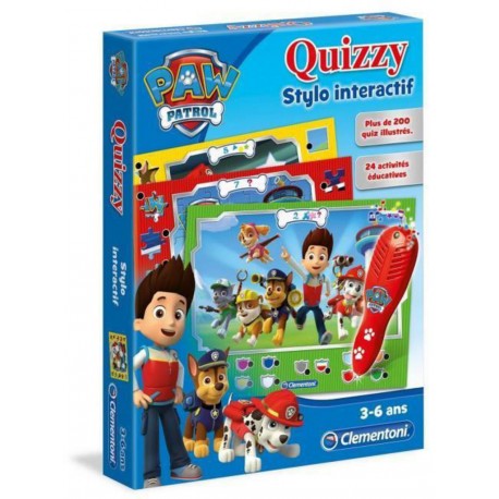 CLEMENTONI Quizzy Pat'Patrouille Stylo Interactif Jeu Educatif 8005125520909