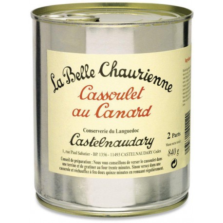 La Belle Chaurienne Haricots Lingots Cassoulet au Canard 840g