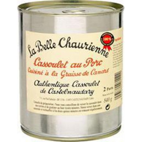 La Belle Chaurienne Cassoulet au porc cuisiné à la graisse de canard 840g