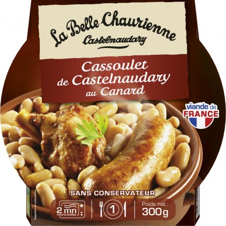 La Belle Chaurienne Plat cuisiné Cassoulet de Casterlnaudary au Canard 300g