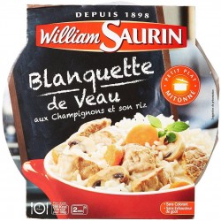 W.SAURIN William Saurin Blanquette de Veau aux Champignons et son Riz 285g 3261055850607