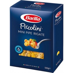 Barilla Piccolini Mini Pipe Rigate 500g