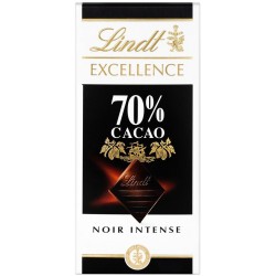 Lindt Excellence Noir Intense 70% Cacao 100g (lot de 4)