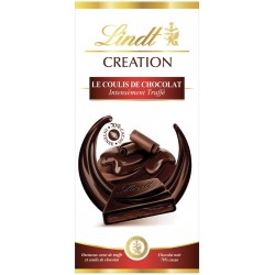 Lindt Création Le Coulis de Chocolat Noir 70% Cacao Intensément Truffé 150g (lot de 4)