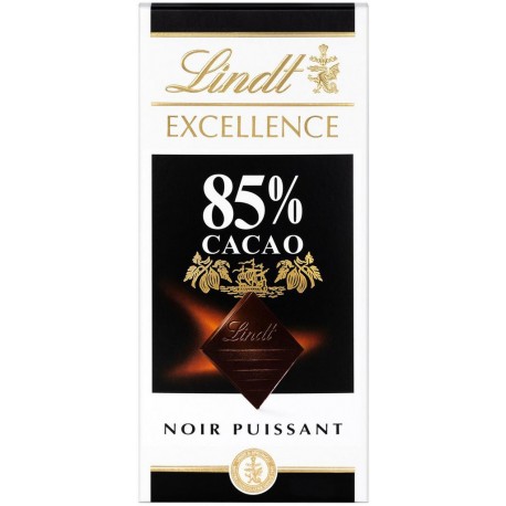 Lindt Excellence Noir Puissant 85% Cacao 100g (lot de 4)