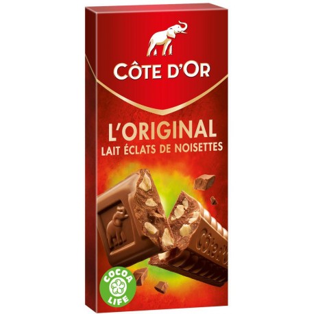 Côte d'Or Côte d’Or Original Lait Éclats de Noisettes 200g (lot de 6)