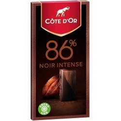 Côte d'Or Côte d’Or 86% Noir Intense 100g (lot de 10)